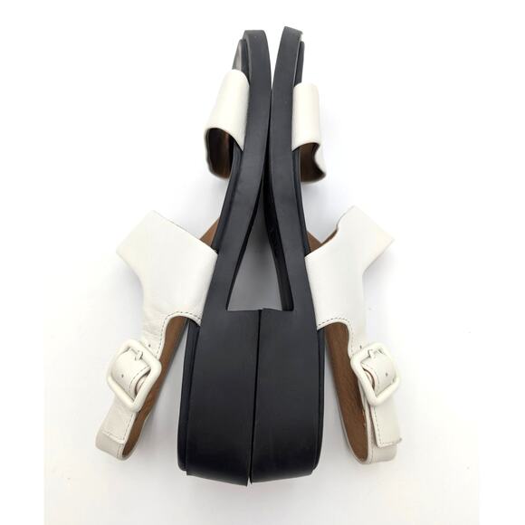 Camper Dana Double Strap Sandals Open Square Toe Women's White Size US9 EU39.5 - Picture 6 of 12